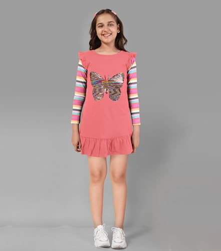 Image of KYDA KIDS 100% Cotton Long t-Shirt for Girls - Full Sleeve Tops