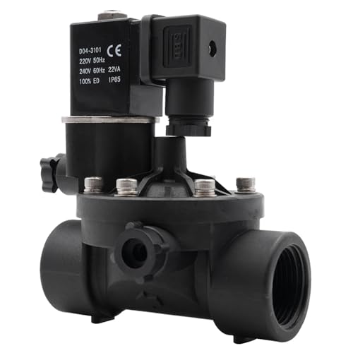 Électrovanne en plastique 1 pouce NPT DC12V vanne d'eau normalement fermée - 4
