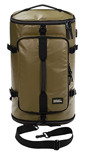 Harley-Davidson Water-Resistant Travel Hybrid Duffel Bag/Backpack - Khaki