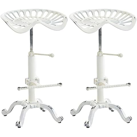 CLP Set De 2 Taburetes De Bar Butch con Estructura De Metal Cover