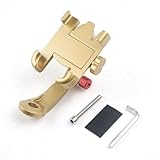 LUCKCDUO Soporte para teléfono de bicicleta, soporte de aleación de aluminio de 4.7 a 7 pulgadas para auriculares de bicicleta con perno extendido, se adapta a teléfonos de 55 a 95 mm, ligero y