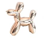 Rose Gold Dog Balloon Animal Piggy Bank, 8.5' x 8.5' by Creative Gifts International