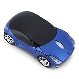  Tonysa Souris Gaming sans Fil,2.4G Souris Optique Portable Bluetooth avec Récepteur USB 1600DPI (Blue)