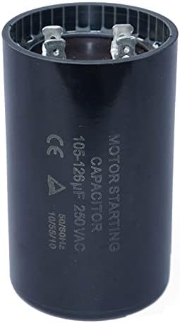 KBL 105-126 MFD (uF) Motor Start Capacitor Compatible for Franklin Control Box 2823008110, 2823018110, 2801084915, 2823018310, 2823508110 1.0 1.5 and 2 HP Well Pump and Others