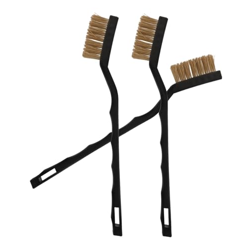 JEWEDECO 3pcs Wire Cleaning Brushes for Rust Removal Metal Surfaces for Bricks Stoves Sinks Compact Design for Cleaning
