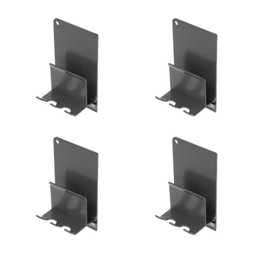 Alipis 4 Piezas Porta Cepillo De Soporte De Maquinilla De Afeitar para Pared Gancho De Afeitar Portacepillos De Pared para Baño Portacepillos De Ducha Aleación De Aluminio Grey