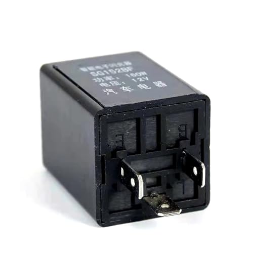 Relé LED de 12V y 3 pines para intermitentes de coche y moto negro