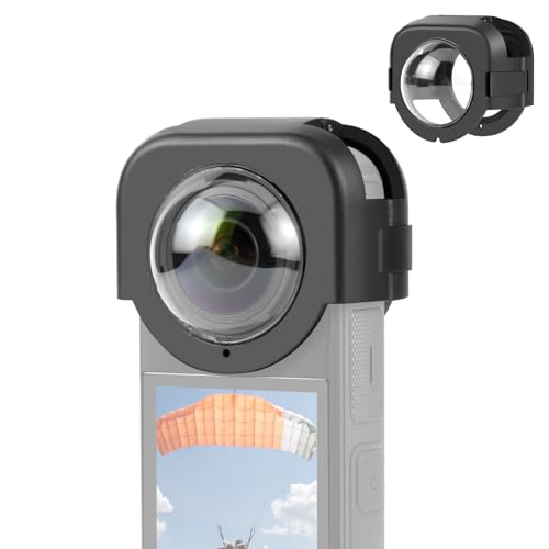 CERFFOOL 9H Lens Guard for Insta360 X4 Optical Tempered Glass Lens Protective Cover 98% Clarity Removable Waterproof Anti-Scratch for Action Camera Cap Accessories - Image 2