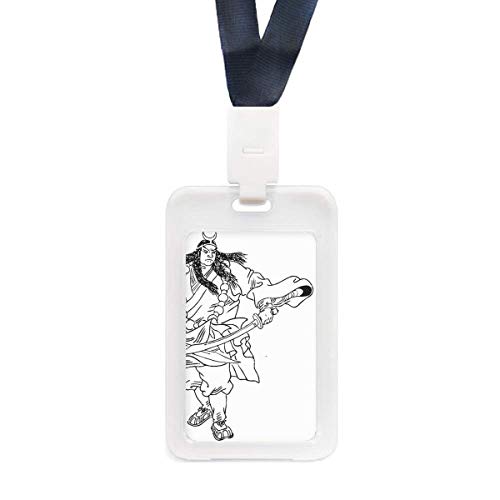 Étui de protection transparent pour carte d'identité avec figurine Wusong