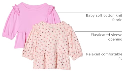 Image of Amazon Essentials x Sofia Grainge Toddler and Baby Girls' 3 /4 Sleeve Knit Top