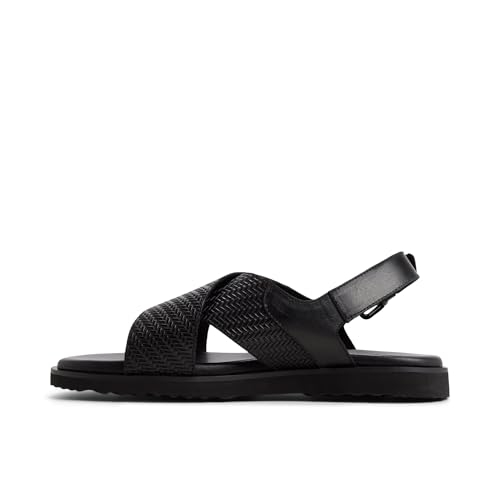 Image of Aldo SILVOA Men Black Back Strap Sandals