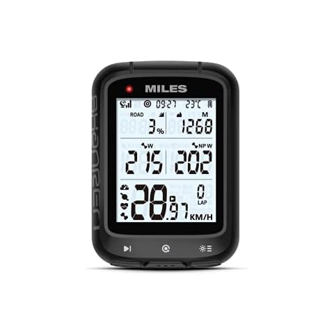 SHANREN MILES GPS Bike Computer with Power Estimation Cover