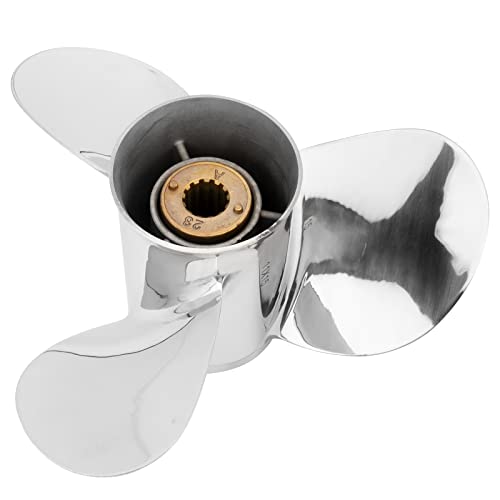 Image of Upgrade Stainless Steel Outboard Boat Propeller for Mercury Engines 40-60HP, 13 Tooth, RH