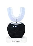 AutoBrush The Original Whitening Automatic Toothbrush | Dental Grade Teeth Whitening | Hands-Free Healthy Gums and Smile | Ultrasonic Electric Toothbrush | Rechargeable | Black