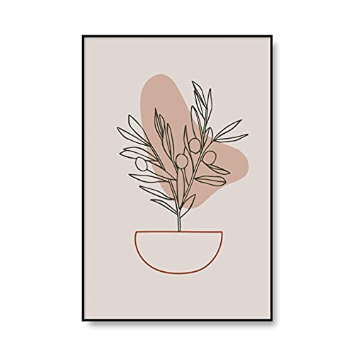 Décoration murale terracotta affiche abstraite triptyque boho - 5