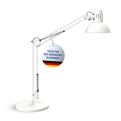 Lampe de bureau MAULstudy en métal blanc avec ampoule LED - 2