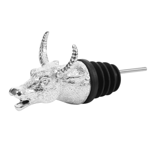 STOBAZA Vertedor de Vino Animal de Aleación de Zinc con Aireador Práctico para Botellas Tapón Antigoteo para Vino Licor y Aceite Diseño Elegante y Funcional