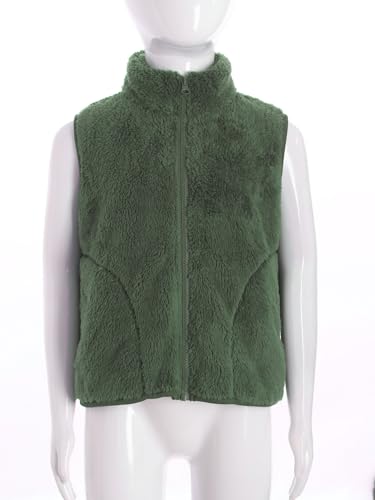 Loyan Little Boys Girls Faux Fur Gilets Outwear Sleeveless Waistcoat Winter Jacket Thick Coat4