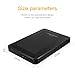 UnionSine 1TB Externe Festplatte, 2,5 Zoll USB 3.0 Backups HDD Tragbarefür für PC, Mac, TV, PS4, Schwarz HD3513