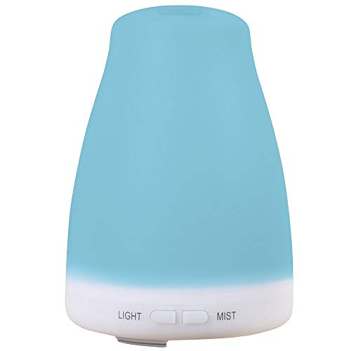 Pure Essential Oil Works Tranquility LED Ultrasonic Aroma Diffuser with Cool Mist Essential Oil Auto Shut-Off and Seven LED Light Colors