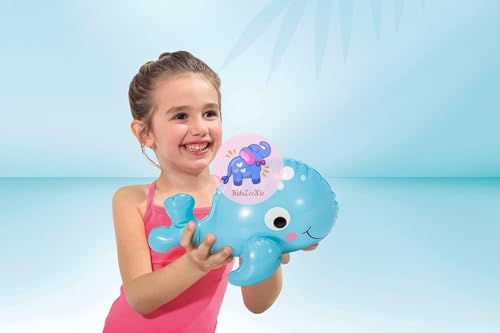 KidsZeeNie® Childrens Outdoor Indoor Play Inflatable PVC Colorful Puff Toys for Kids Poolside Water & Beach Fun Light Weight Soft Animal Toys for Bathing Bathtub Pool Party (Pack of 2) - Image 2