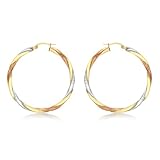 Carissima Gold Damen-Ohrringe 9 k (375) Tricolor