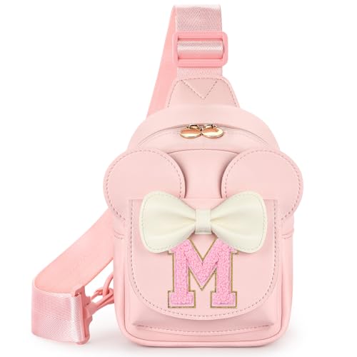 Image of Mibasies Sling Bag for Girls Gift, Toddler Girl Toys, Solid Pink M | Cute Design, Adjustable Strap, Premium Durable Materials, Ideal Gift for Girls 4-6 for Birthdays, Christmas & Holidays