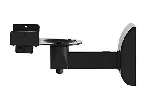 Monoprice Universal Bookshelf Speaker Mount System - Black | Cable Management, Pivoting Design, Easy To Install, Stong & Sturdy, 130829 #TOP2