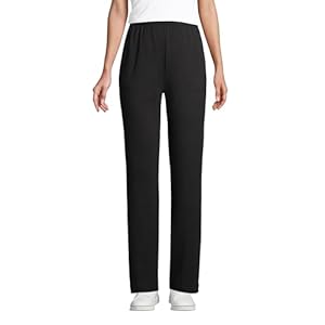 Lands’ End Women’s Sport Knit High Rise Elastic Waist Pants