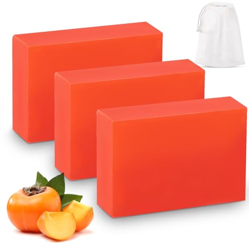 3 PCS Persimmon Soap Bar for Body Odor Control, Natural Body Bar ...