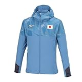 [ミズノ] トレーニングウェア オーセンティック ストレッチクロスフーディ パーカー JAPANロゴ 選手連動 MUGEN GRAPHIC ジャージ 32MCBPA3 パリジャンブルー