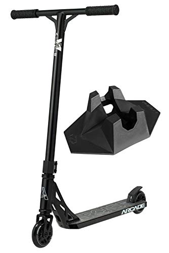 Arcade Pro Scooters - Patinete para niños de 8 años en adelante, perfecto para principiantes niños y niñas, el mejor patinete para BMX Freestyle Trucos (negro/negro)
