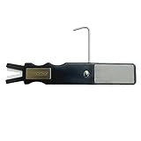 TronX 3-in-1 Hockey Ice Skate Blade Sharpening Tool - 3-in-1 Skate Tool with Replaceable Honing Stone, Re Edger, and Lace Puller - Multi-Function Ice Skate Sharpener for Hockey Skates