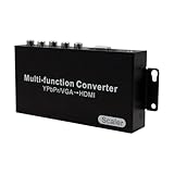 Wiistar YPbPr/VGA to HDMI Converter with Audio Scaler Function up to 1080P60Hz for PC Game Console HDTV Monitor Projector