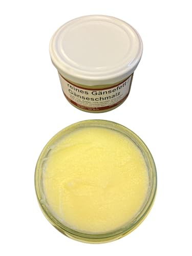 Gänsefett/Gänseschmalz im Glas hausgemacht in der fränkischen Handwerksmetzgerei (170g)