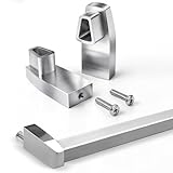 Aluminum Shower Door Towel Bar Brackets Fit for Alumax/Basco Framed Sliding Glass Shower Door Towel Rod，Sliding Doors Replacement Parts with Screws (2 Pack)