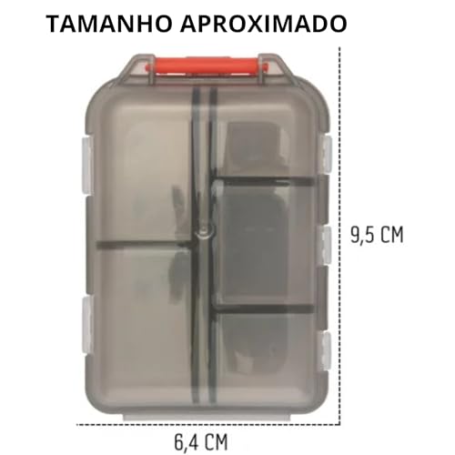 Caixa Porta Comprimidos Remédios Vitaminas Semanal Organizadora De Medicamentos Portátil Organizador