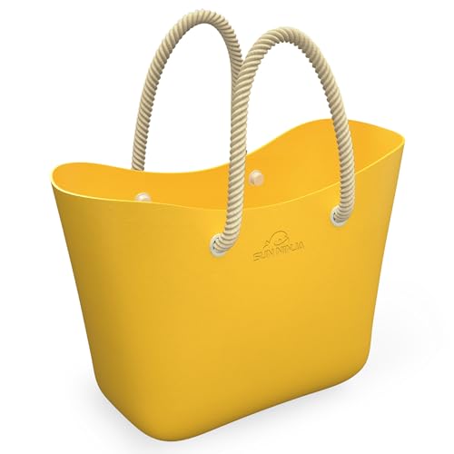 SUN NINJA Waterproof Beach Bag Bundle with UPF 50+ Sun Hat and 20oz Insulated Tumbler - Large Beach Tote, Beach Accessories, Beach Gear, Beach Vacation Essentials, Travel Bags2