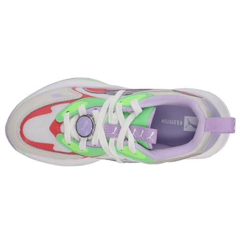 Image of PUMA Women's RS-Curve IDW White /Nimbus Cloud /Sun Kissed Coral Shoes 38228201, 7.5