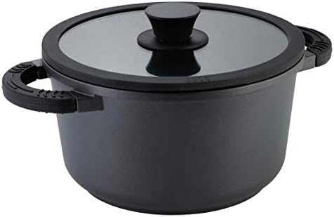 axentia 133149 Blackline garnek z odlewu aluminiowego, żeliwo, Ø ok. 28 cm