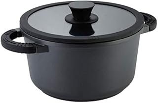 axentia 133149 Blackline garnek z odlewu aluminiowego, żeliwo, Ø ok. 28 cm