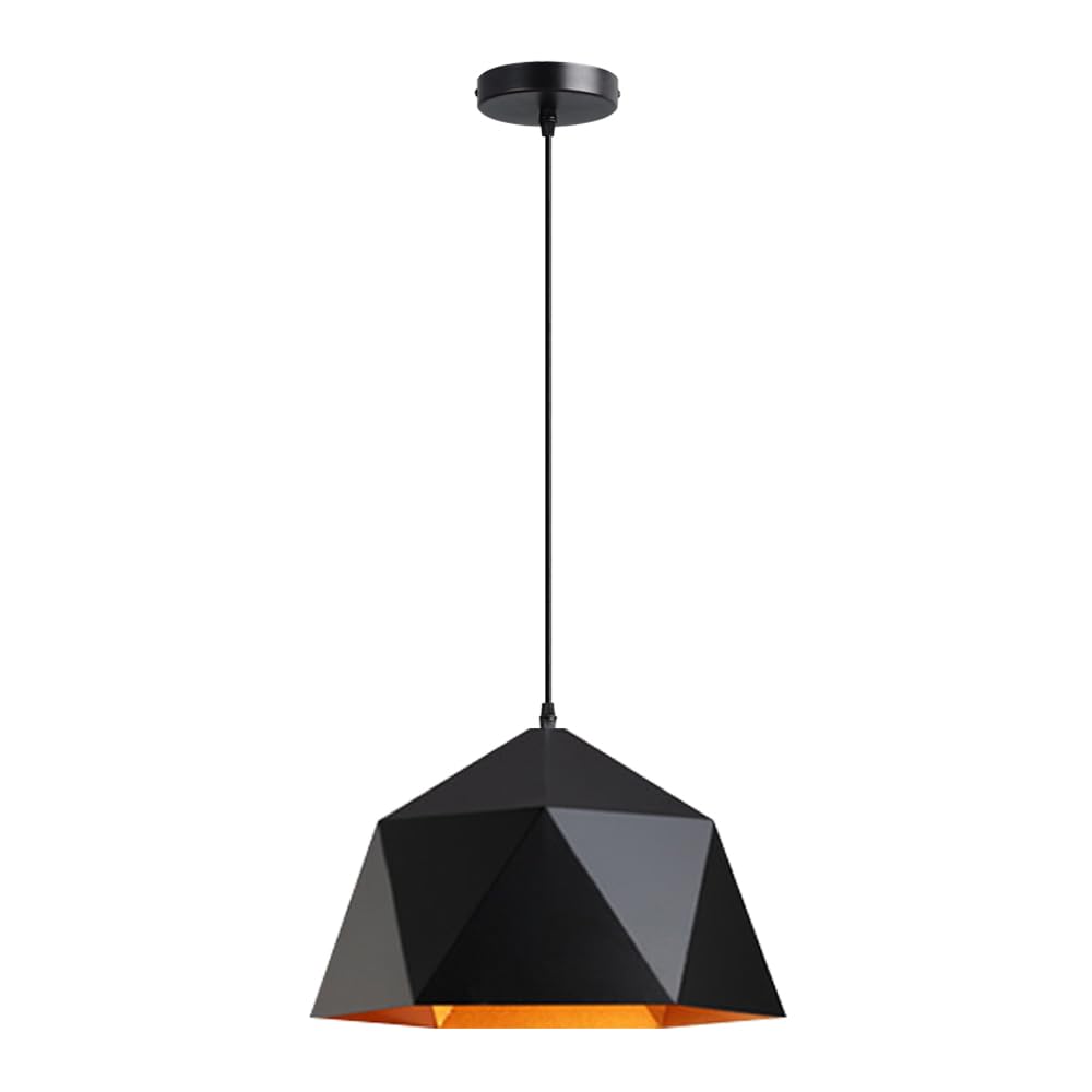 Lámpara colgante de estilo industrial moderno de hierro ajustable con casquillo E26