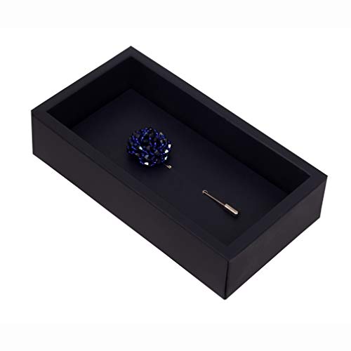 Image of Peluche Crystal Flower Brooch /Lapel Pin for Men