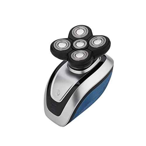 HAPINARY Afeitadora Eléctrica USB Recargable con Cuchillas Flotantes Perfiladora Hombre Resistente al Agua Recambio para Afeitado Dual Rostro y Cabeza