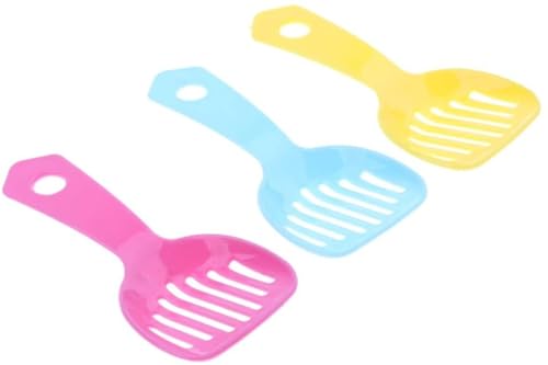 Generic Reusable Plastic Litter Scoop Small Pet Hamster Squirrel Sand Waste Scooper Shovel Cleaning Tool Random Color