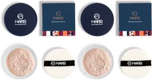 Image of MARS Trend Setting Loose Powder | Lightweight & Long Lasting | Ultra Fine Setting Powder for Face Makeup (8.0 gm) (04-Brighening) (Pack of 2)