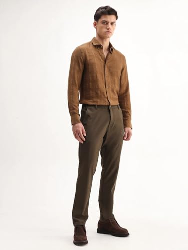 Image of Rare Rabbit Regular fit Plain Trouser