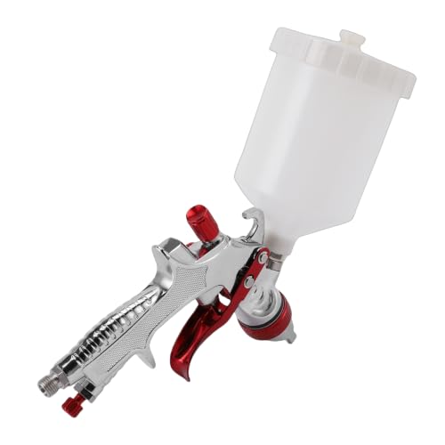 Pistola HVLP por gravedad LiebeWH de 1,4 mm con boquilla de latón y vaso de 600 cc 3
