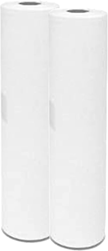 Super Quality White Couch Roll 20", 2 PLY Hygiene Roll-40 Meters Long (2 Rolls)
