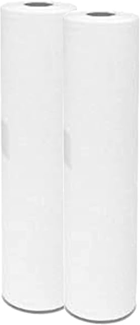 Super Quality White Couch Roll 20", 2 PLY Hygiene Roll-40 Meters Long (2 Rolls)
